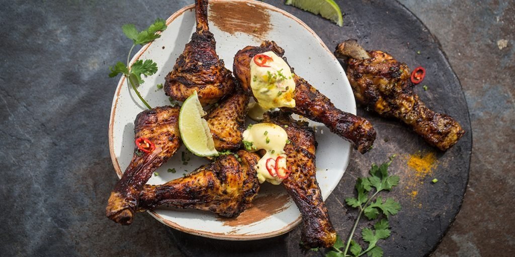 Knusprige Hähnchen­unterkeulen Banner