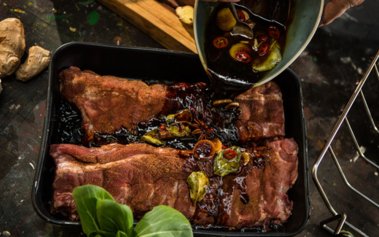 Süße Spareribs Vorbereitung